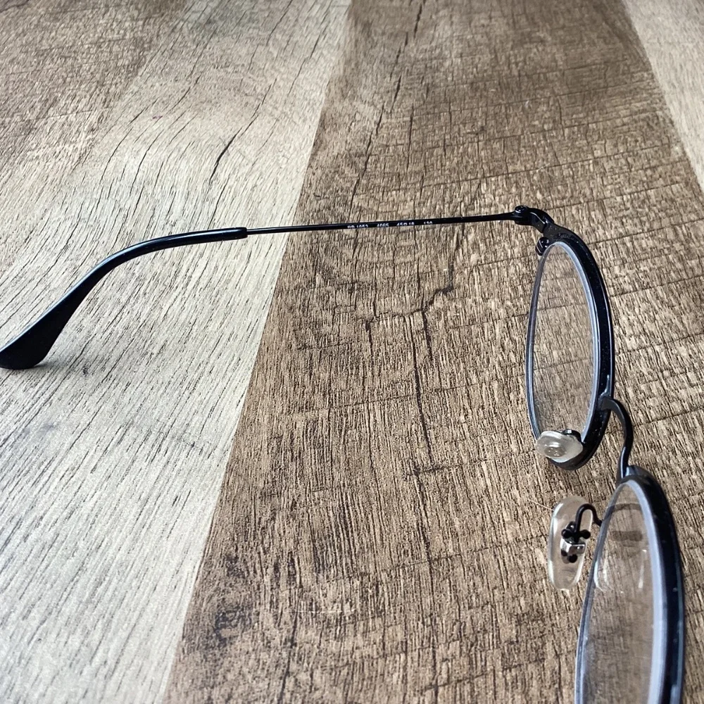RAY-BAN mod RB 1053 col 4065 sz 45/18 Eyeglasses Frames Only Black Round Metal